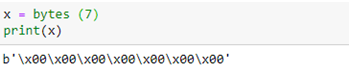 Bytearray() method in PythonBuilt in Function