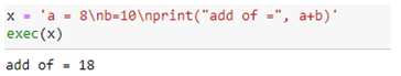 Exec () method in Python Built in Function
