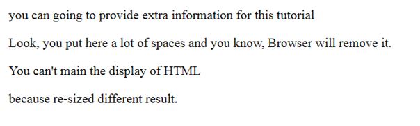 HTML Paragraph