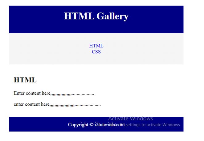 HTML Layout Techniques