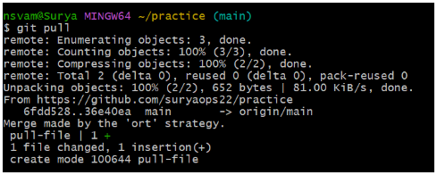 Git pull/pull request
